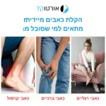 אורטוקל הייבריד - נעלי עור אורטופדיות להקלת כאב