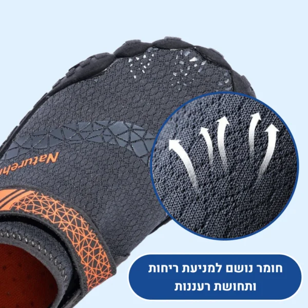 אוריג'ין קלין - נעלי יחפנים אורטופדיות להקלת כאב, הליכה ממושכת וחיזוק הרגל