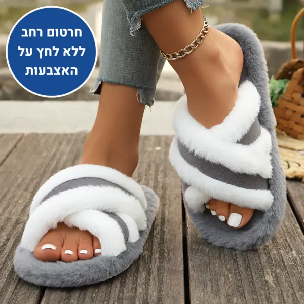 סופט רילקס - נעלי בית אורטופדיות לחורף להקלת כאבים ושמירה על חום הגוף