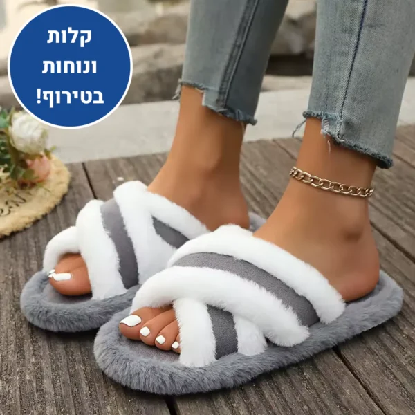 סופט רילקס - נעלי בית אורטופדיות לחורף להקלת כאבים ושמירה על חום הגוף
